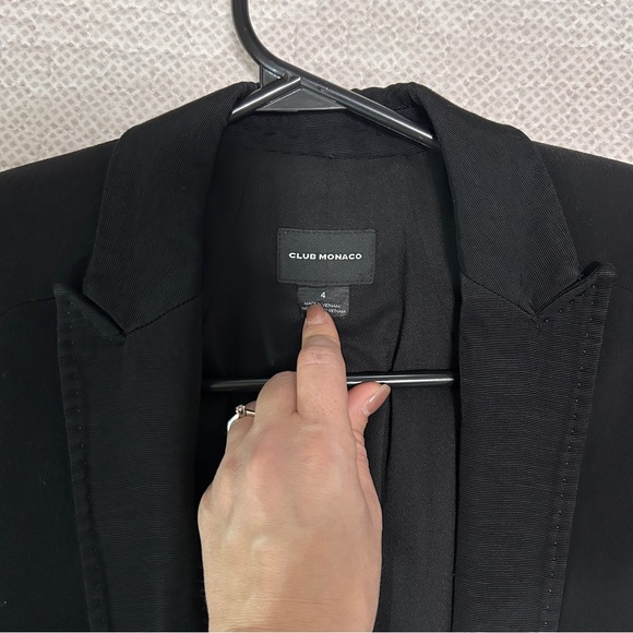 Club Monaco Black Tuxedo Blazer - sz 4 - Picture 4 of 8
